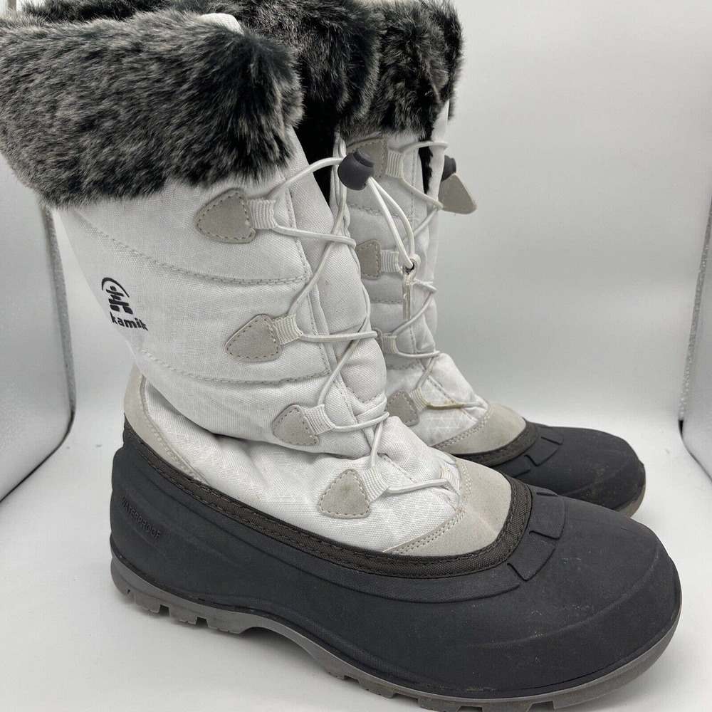 Kamik Women's MOMENTUM2 Snow Boot, White Size 10